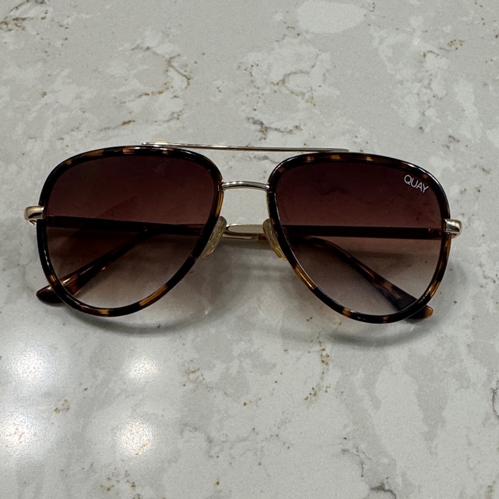 Quay Australia Tortoise and Gold Sunglasses
